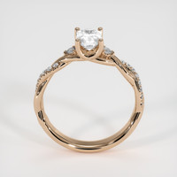 0.78 Ct. White Sapphire Ring, 18K Rose Gold 3