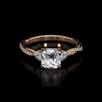 1.16 Ct. Sapphire Ring, 18K Rose Gold 1