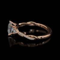 1.16 Ct. Sapphire Ring, 18K Rose Gold 4