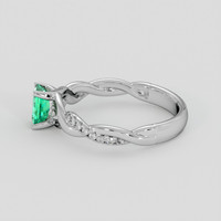 0.45 Ct. Emerald Ring, Silver 4