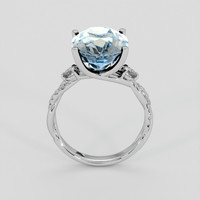 5.32 Ct. Rainbow Moonstone Ring, Silver 3