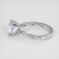 1.70 Ct. Blue Flash Moonstone Ring, Silver 4