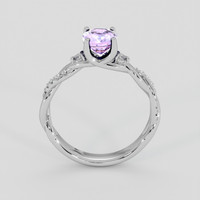 1.04 Ct. Violet Sapphire Ring, Silver 3