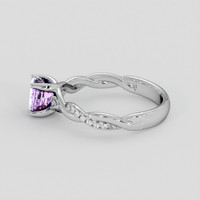 1.04 Ct. Violet Sapphire Ring, Silver 4