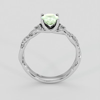 1.03 Ct. Green Sapphire Ring, Silver 3