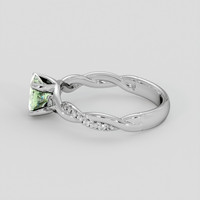 1.03 Ct. Green Sapphire Ring, Silver 4