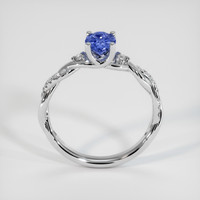 0.85 Ct. Blue Sapphire Ring, 10K White Gold 3