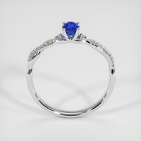 0.68 Ct. Blue Sapphire Ring, 10K White Gold 3