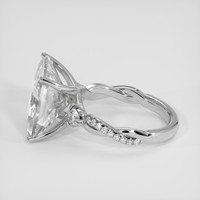 7.21 Ct. White Goshenite Ring, 10K White Gold 4