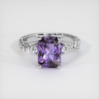 2.67 Ct. Purple Spinel Ring, 10K White Gold 1