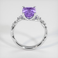 2.67 Ct. Purple Spinel Ring, 10K White Gold 3