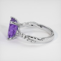 2.67 Ct. Purple Spinel Ring, 10K White Gold 4