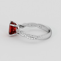 1.71 Ct. Ruby Ring, 10K White Gold 4
