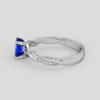 1.05 Ct. Blue Sapphire Ring, 10K White Gold 4
