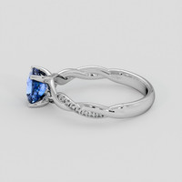 1.29 Ct. Blue Sapphire Ring, 10K White Gold 4