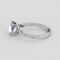 2.18 Ct. Purple Sapphire Ring, 10K White Gold 4