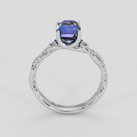 2.03 Ct. Blue Sapphire Ring, 10K White Gold 3