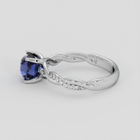 2.03 Ct. Blue Sapphire Ring, 10K White Gold 4