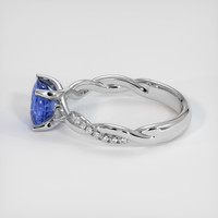 1.31 Ct. Blue Sapphire Ring, 10K White Gold 4