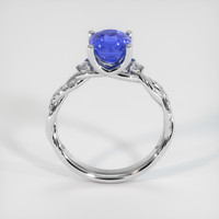 2.06 Ct. Blue Sapphire Ring, 10K White Gold 3