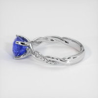 2.06 Ct. Blue Sapphire Ring, 10K White Gold 4