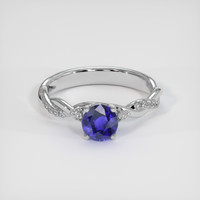 1.67 Ct. Purplish Blue Sapphire Ring, 10K White Gold 1