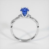 2.01 Ct. Blue Sapphire Ring, 10K White Gold 3