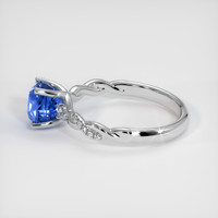 2.01 Ct. Blue Sapphire Ring, 10K White Gold 4