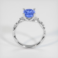 2.91 Ct. Blue Sapphire Ring, 10K White Gold 3
