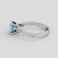 1.83 Ct. Greenish Blue Sapphire Ring, 10K White Gold 4