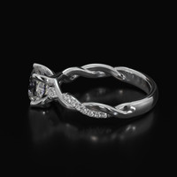 2.11 Ct. White Sapphire Ring, 10K White Gold 4