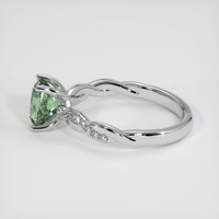 1.42 Ct. Green Sapphire Ring, 10K White Gold 4