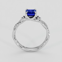 1.33 Ct. Blue Sapphire Ring, 14K White Gold 3