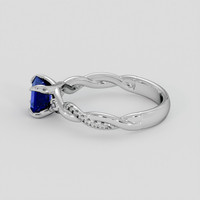 1.33 Ct. Blue Sapphire Ring, 14K White Gold 4