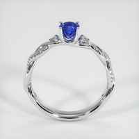 0.77 Ct. Sapphire Ring, 14K White Gold 3