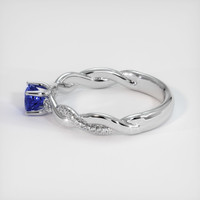 0.77 Ct. Sapphire Ring, 14K White Gold 4