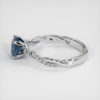 1.18 Ct. Sapphire Ring, 14K White Gold 4