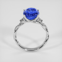 4.07 Ct. Blue Sapphire Ring, 14K White Gold 3