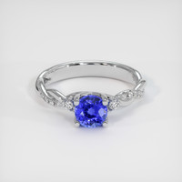 1.12 Ct. Sapphire Ring, 14K White Gold 1