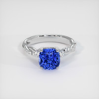 4.05 Ct. Sapphire Ring, 14K White Gold 1