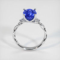 3.07 Ct. Sapphire Ring, 14K White Gold 3