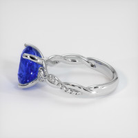 3.07 Ct. Sapphire Ring, 14K White Gold 4