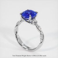 2.65 Ct. Sapphire Ring, 14K White Gold 2