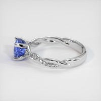 1.44 Ct. Blue Sapphire Ring, 14K White Gold 4
