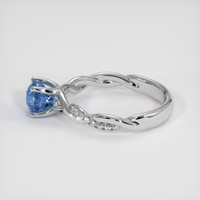 1.31 Ct. Sapphire Ring, 14K White Gold 4