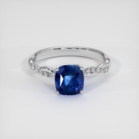 3.01 Ct. Sapphire Ring, 14K White Gold 1