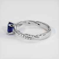 0.69 Ct. Blue Sapphire Ring, 14K White Gold 4