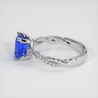 1.78 Ct. Blue Sapphire Ring, 14K White Gold 4