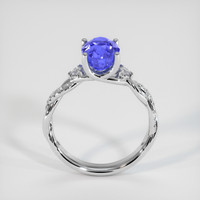 3.30 Ct. Blue Sapphire Ring, 14K White Gold 3