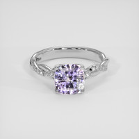 3.48 Ct. Violet Tanzanite Ring, 14K White Gold 1